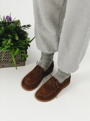 RUFI топсайдери коричневі замшеві