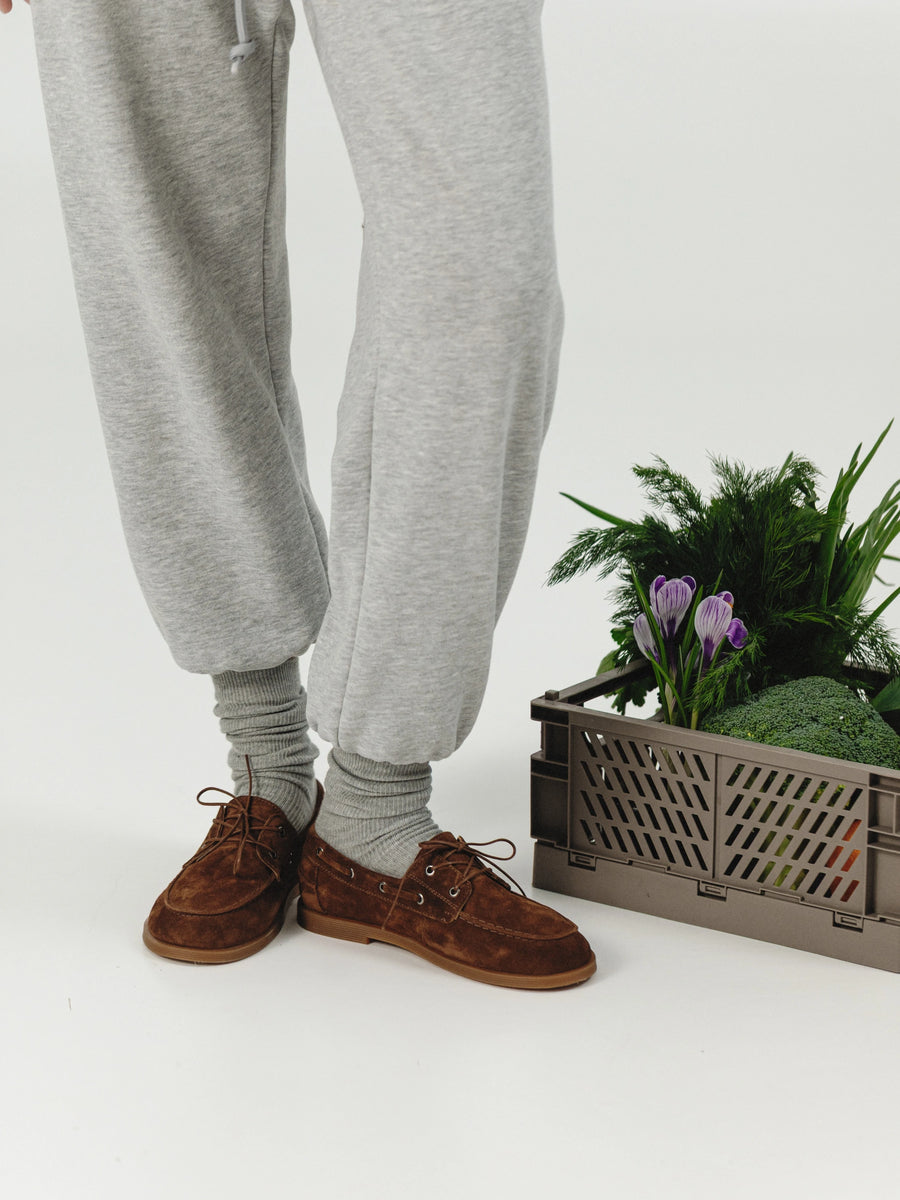 RUFI топсайдери коричневі замшеві