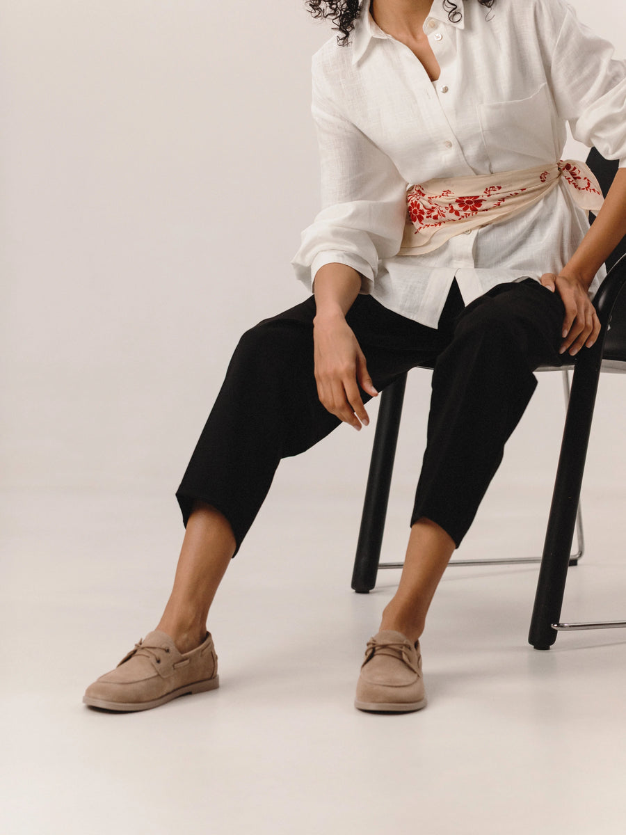 RUFI туфлі анатомічної форми світло-бежеві замшеві