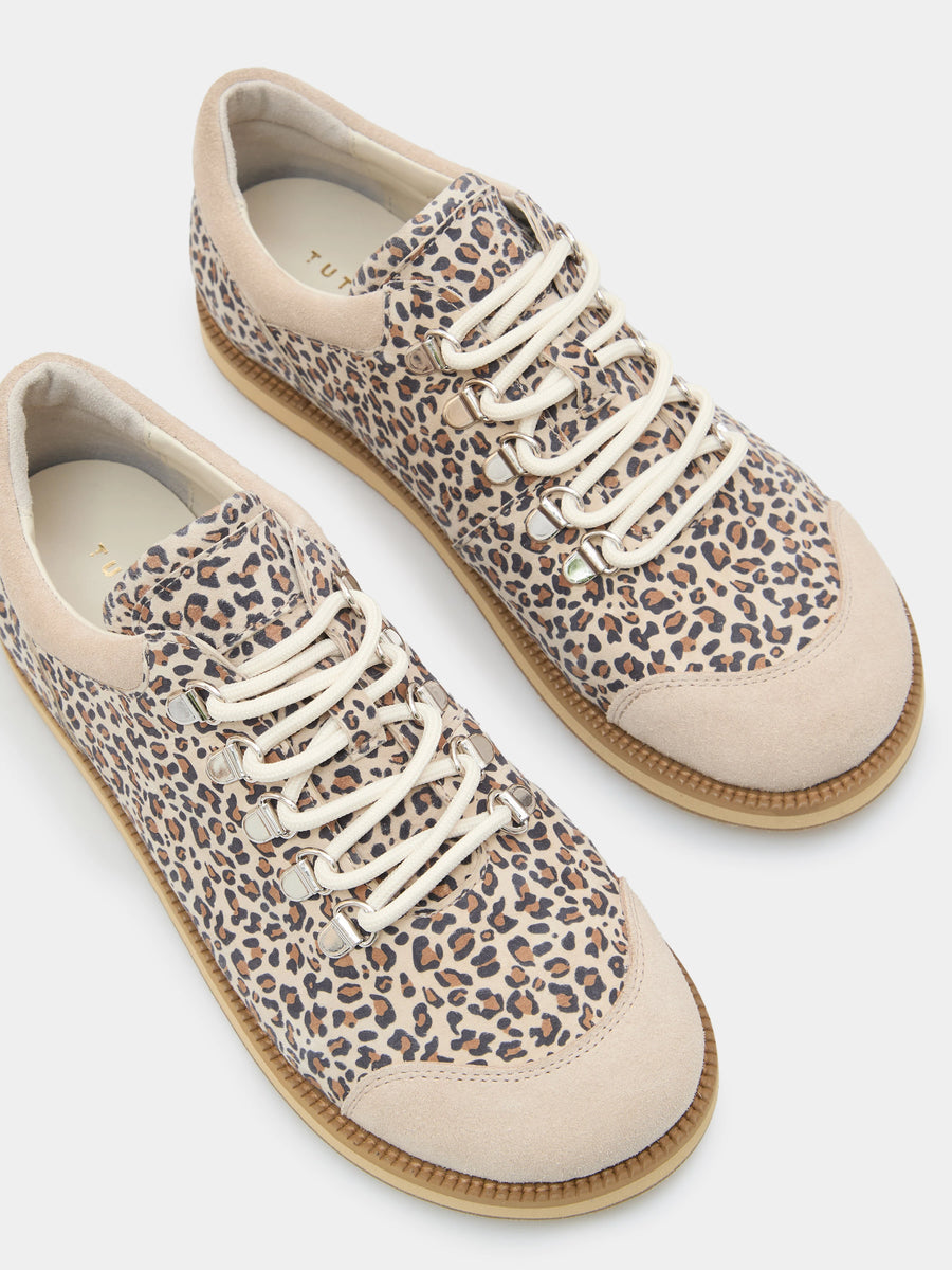 TIA туфлі анатомічної форми леопардові замшеві
