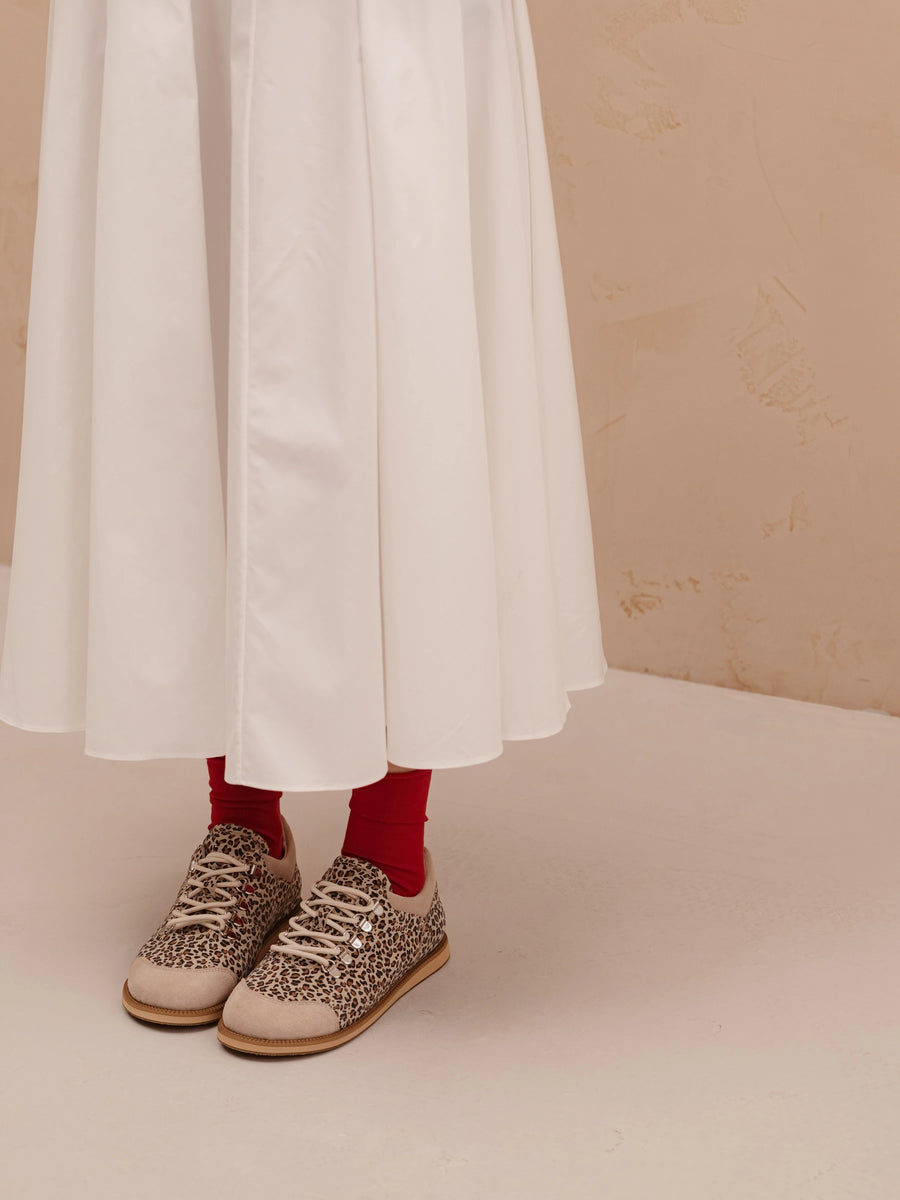 TIA туфлі анатомічної форми леопардові замшеві