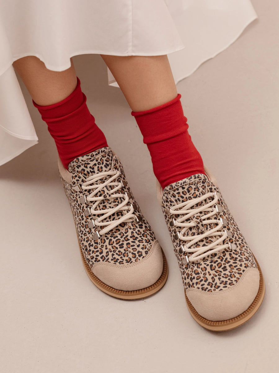 TIA туфлі анатомічної форми леопардові замшеві