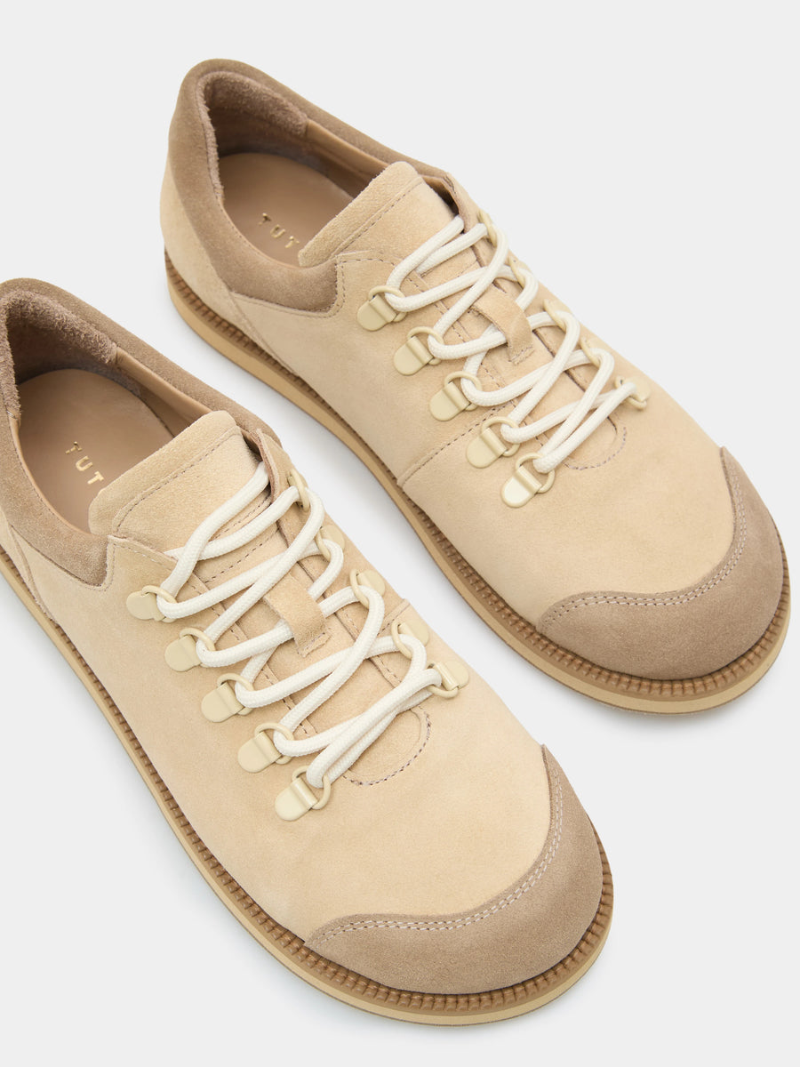 TIA туфлі анатомічної форми бежеві замшеві