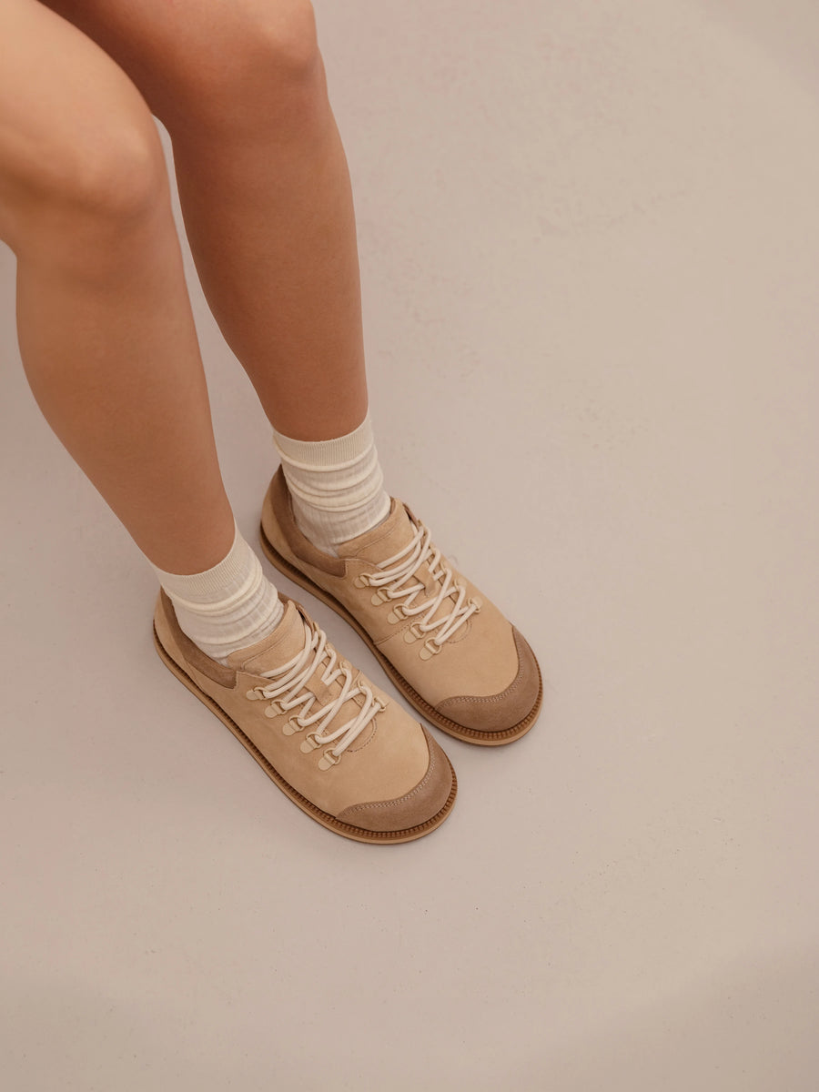 TIA туфлі анатомічної форми бежеві замшеві