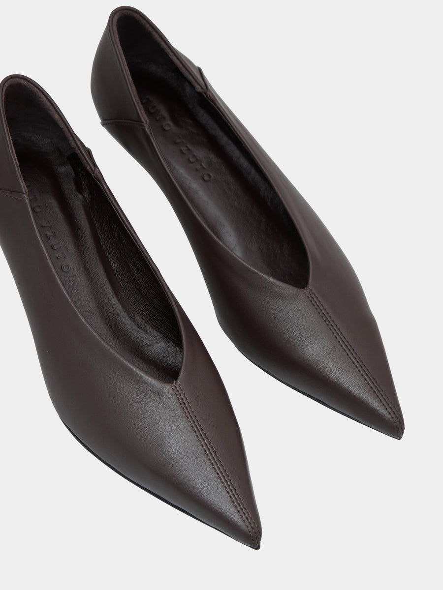 CHRIS човники коричневі шкіряні