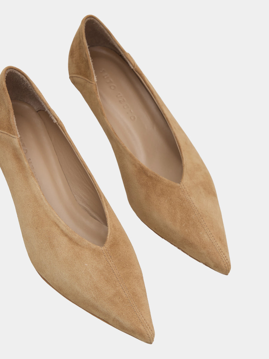 CHRIS човники бежева замша