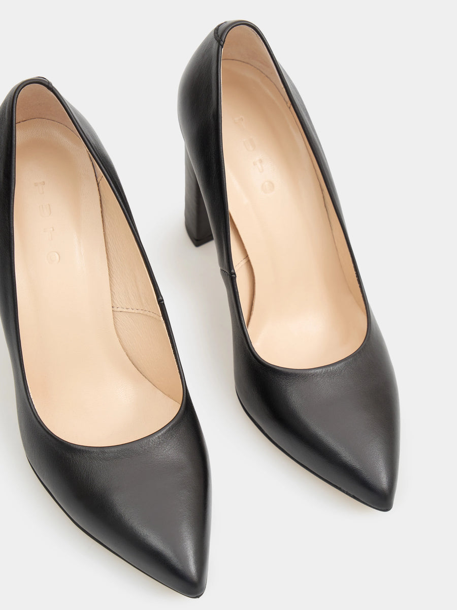 NELL човники чорні шкіряні