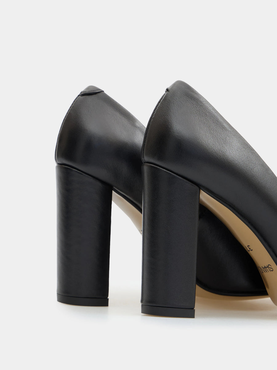 NELL човники чорні шкіряні