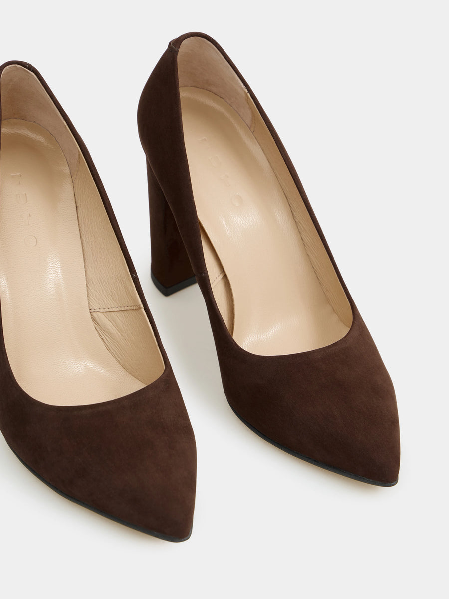 NELL човники коричневі нубукові