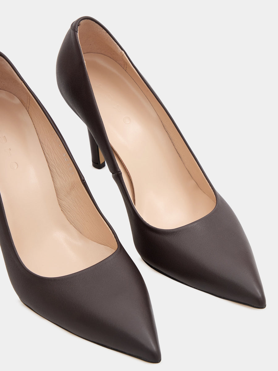 EVIE човники коричневі шкіряні