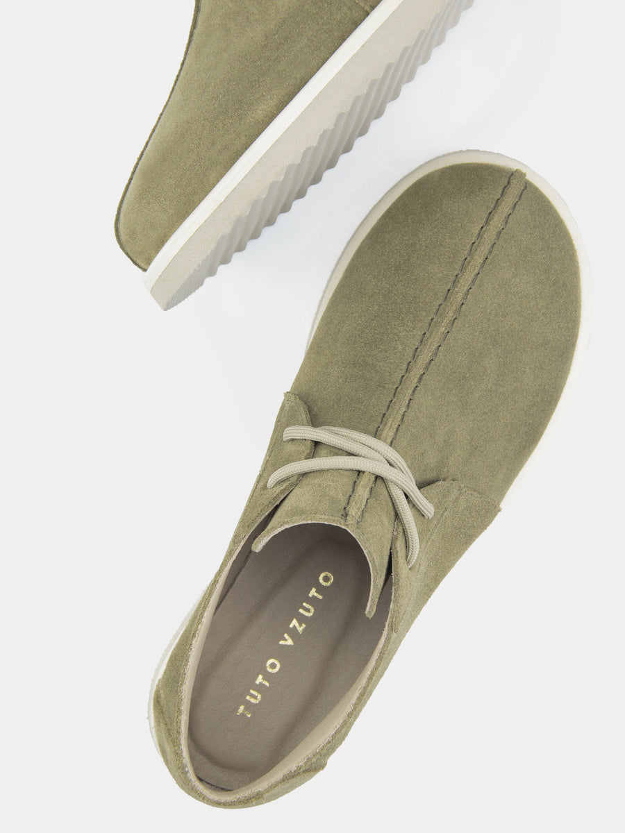 DAISY черевики анатомічної форми зелені замшеві