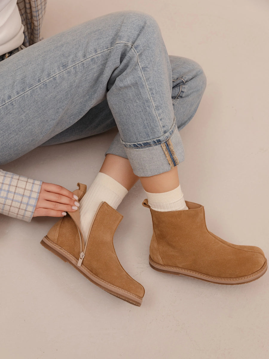 CIANA черевики анатомічної форми бежеві замшеві