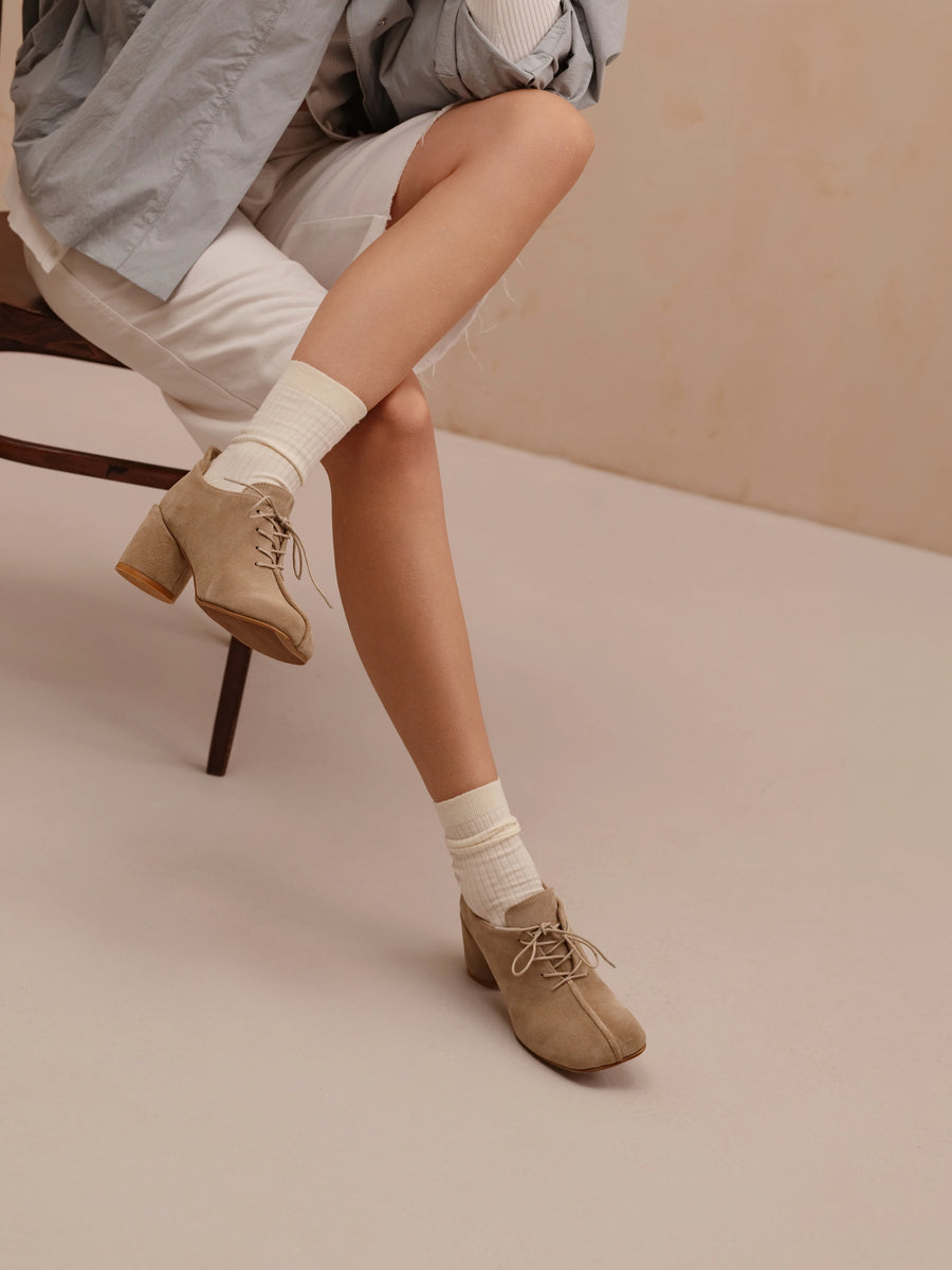 LEAH ботильйони пісочні замшеві