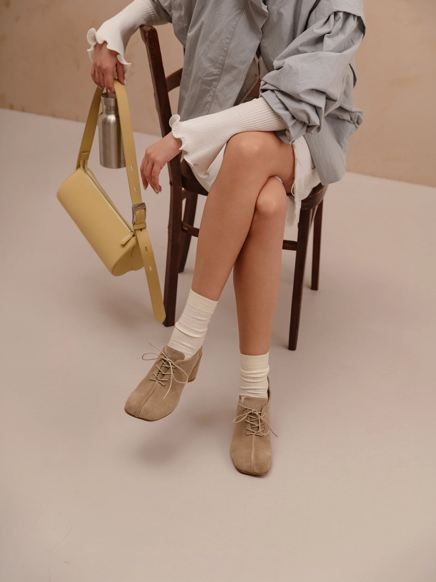 LEAH ботильйони пісочні замшеві