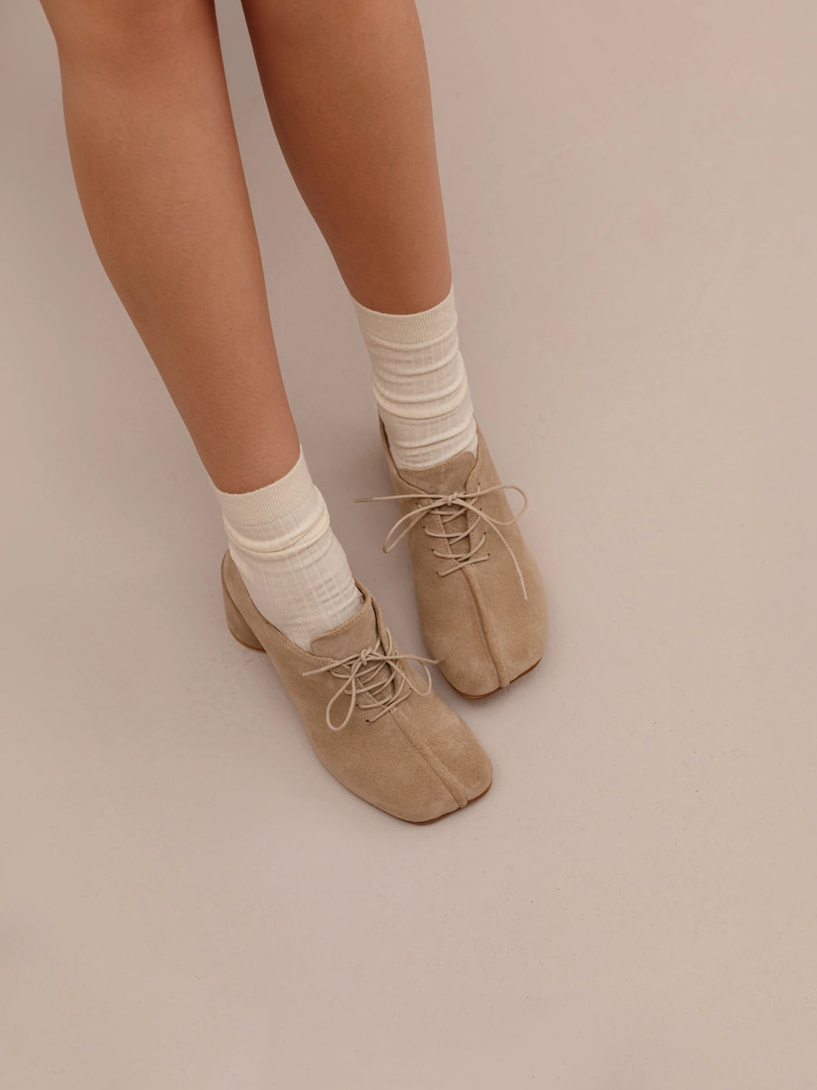 LEAH ботильйони пісочні замшеві