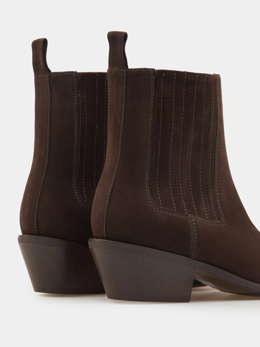 ALMA ковбойки коричневі замшеві