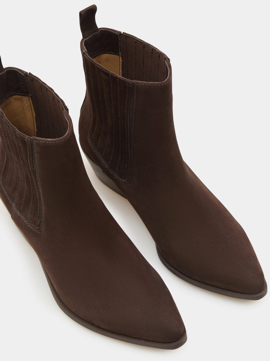 ALMA ковбойки коричневі замшеві