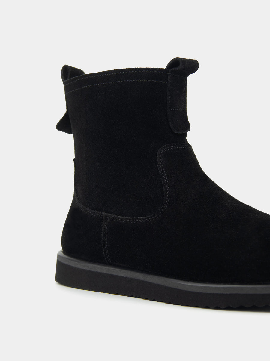 MERAN черевики чорні замшеві анатомічної форми