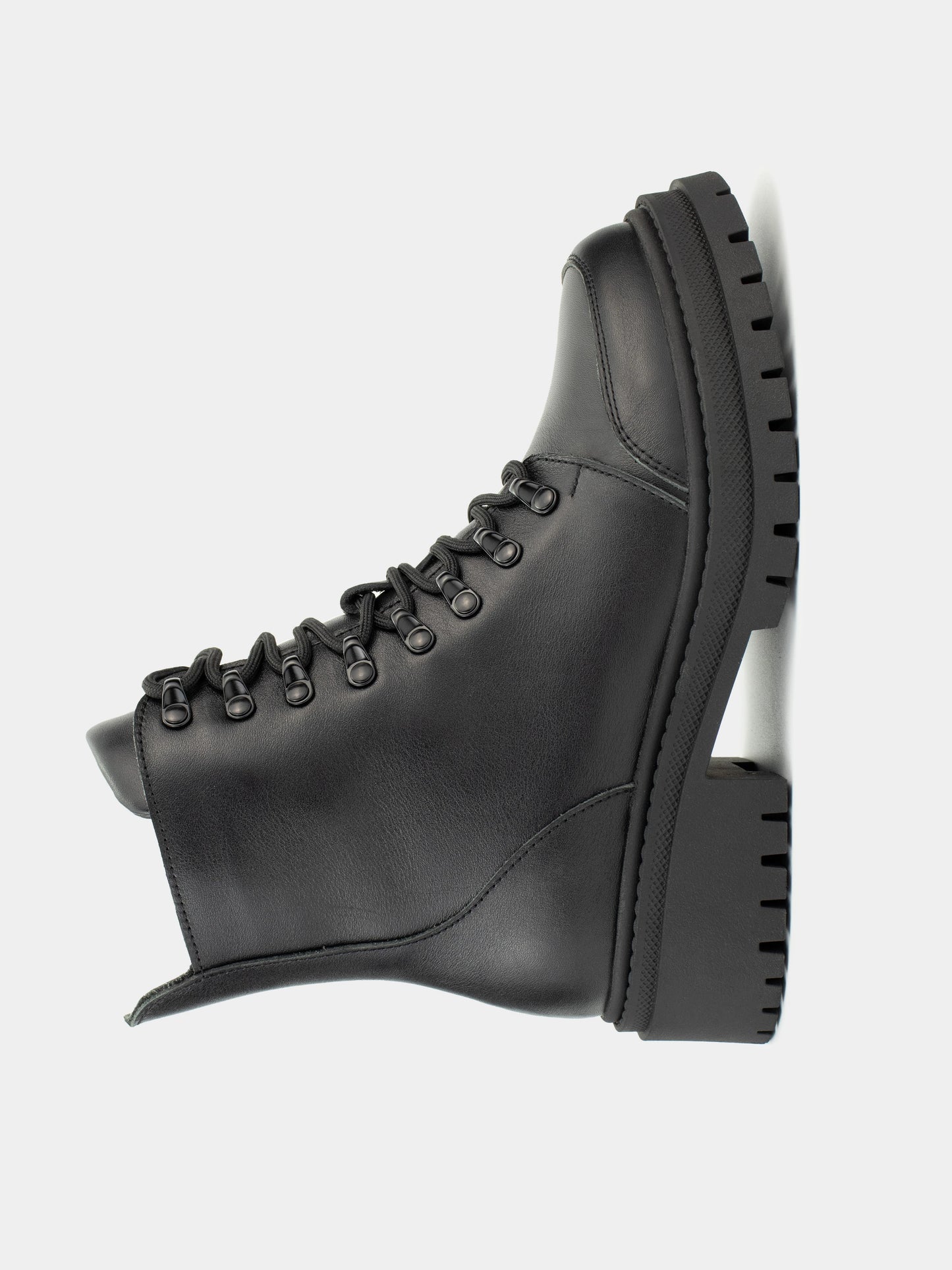 RAIN черевики чорні шкіряні на байці