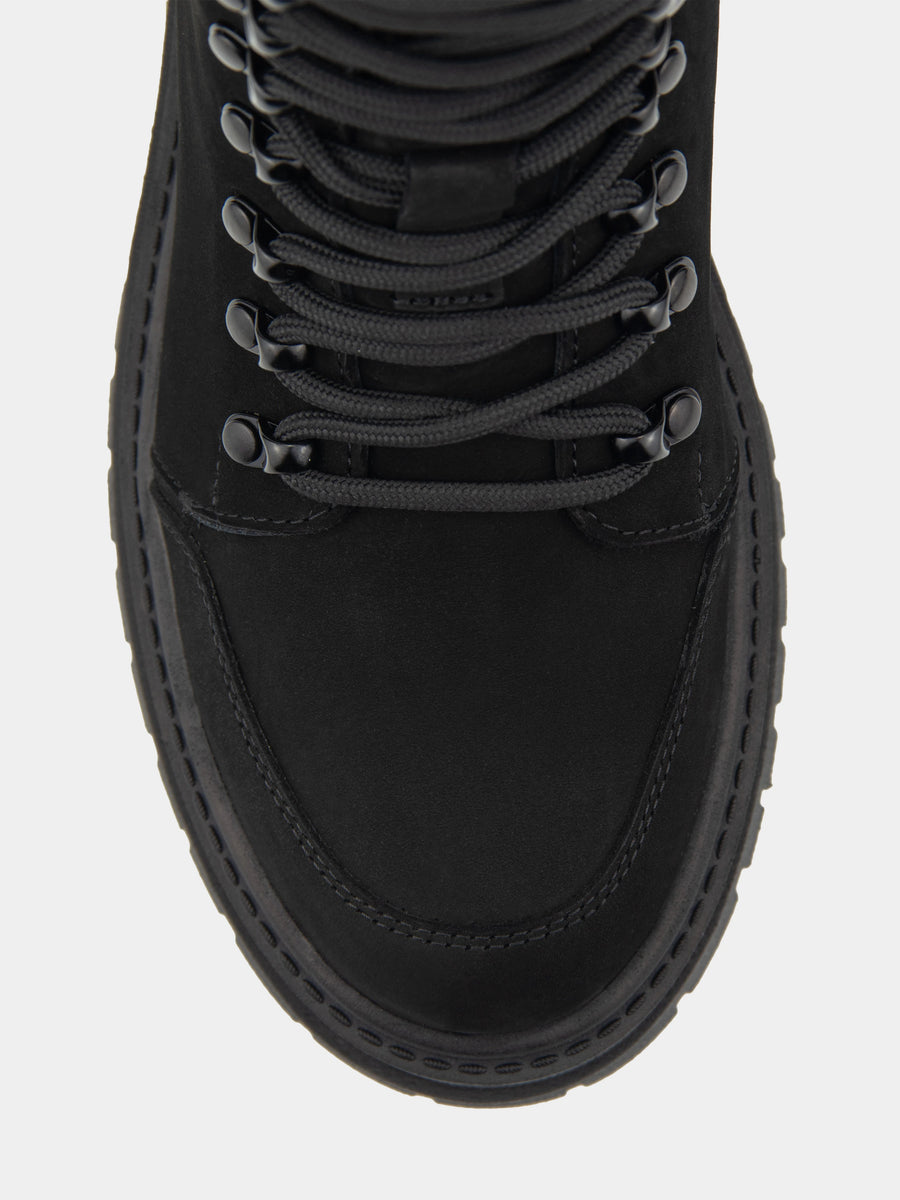 RAIN черевики чорні нубукові на байці