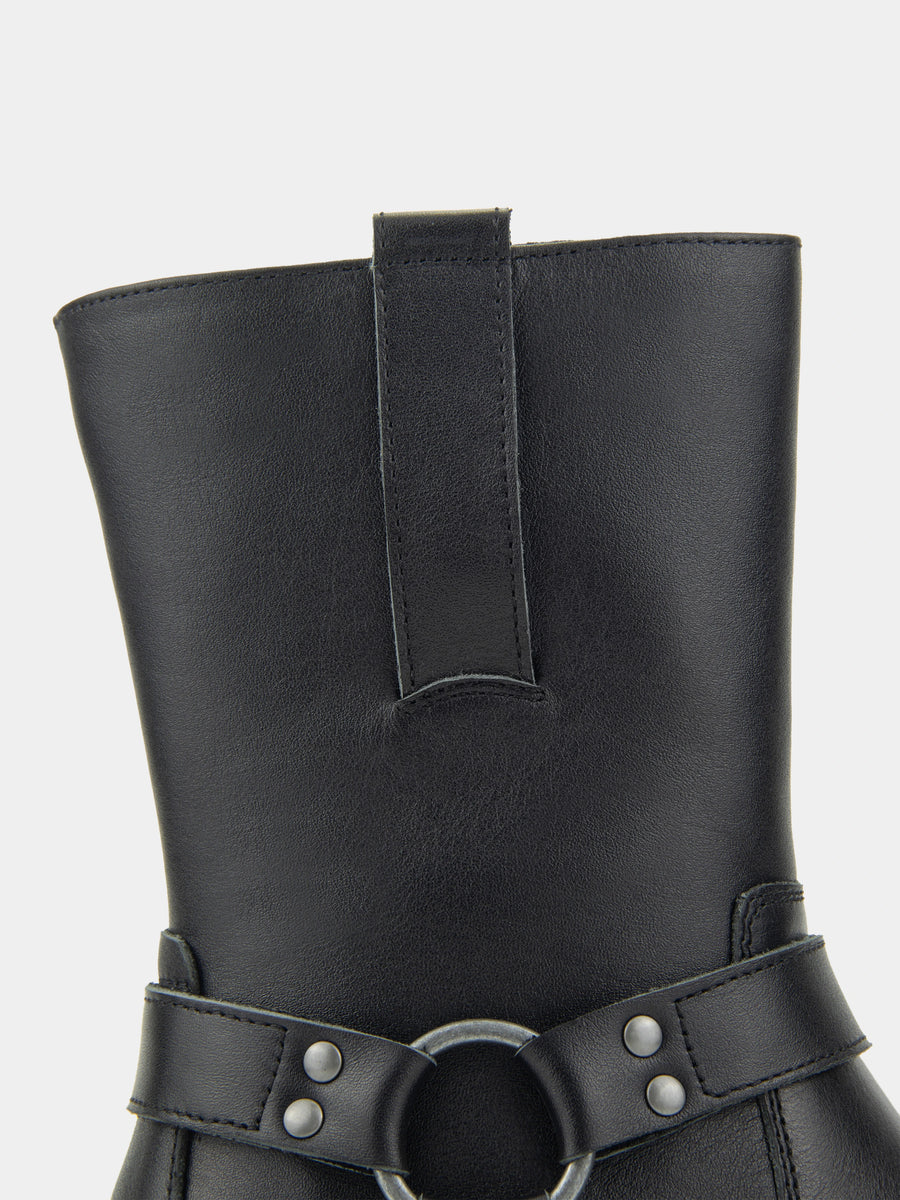 SEEMA черевики чорні шкіряні на байці