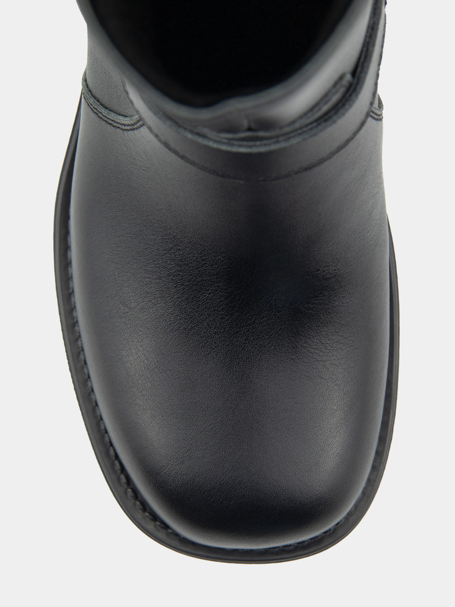 SEEMA черевики чорні шкіряні на байці