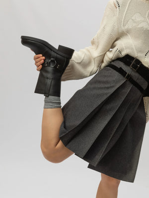 SEEMA черевики чорні шкіряні на байці