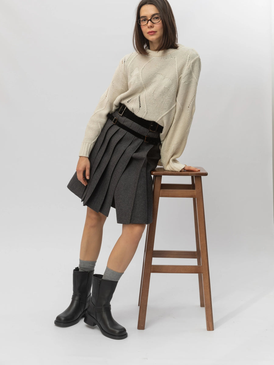 SEEMA черевики чорні шкіряні на байці