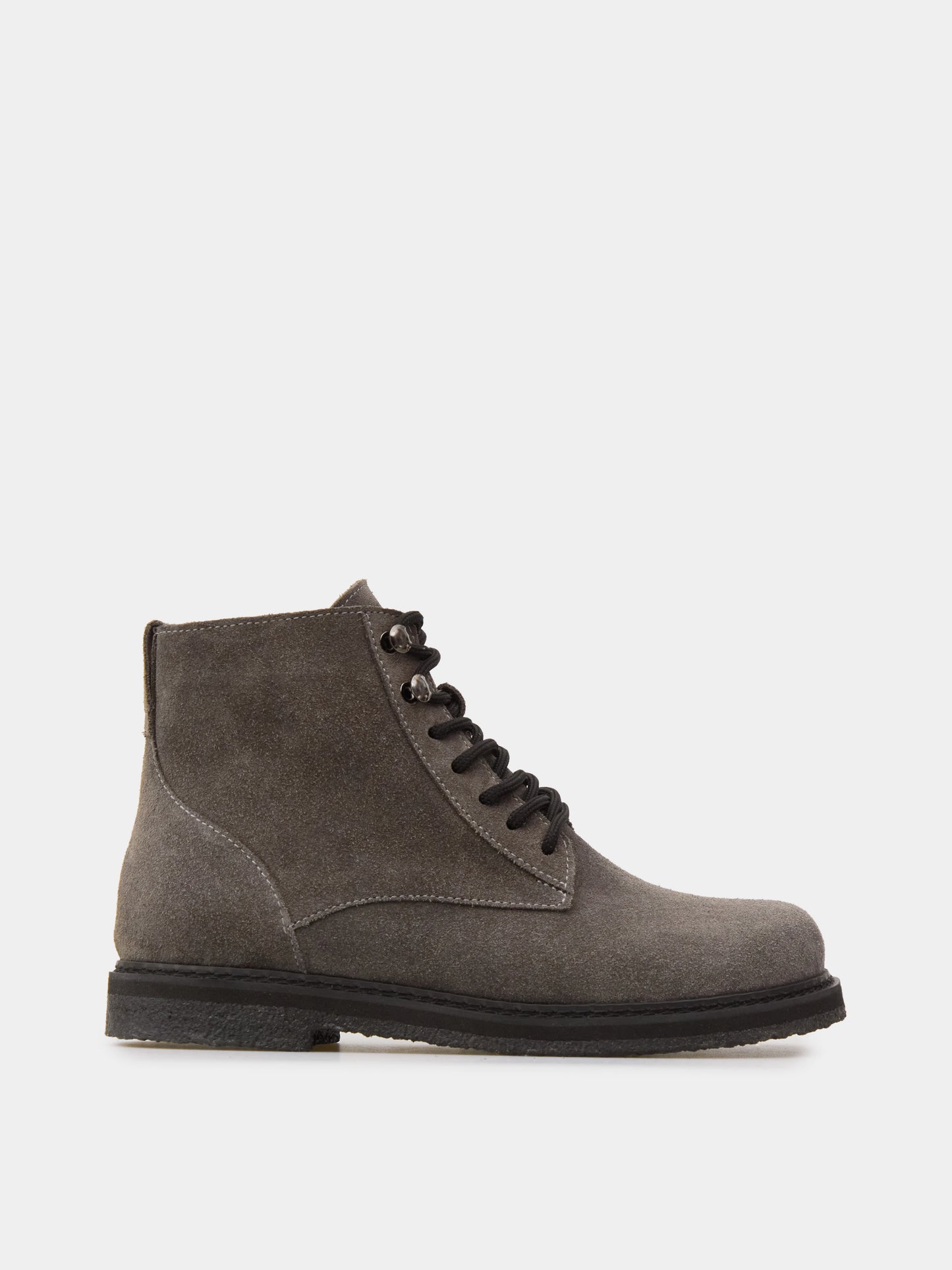 GRACE черевики анатомічної форми сірі замшеві на байці