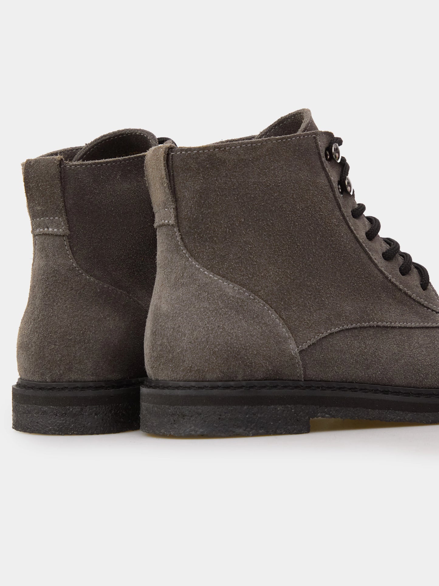 GRACE черевики анатомічної форми сірі замшеві на байці