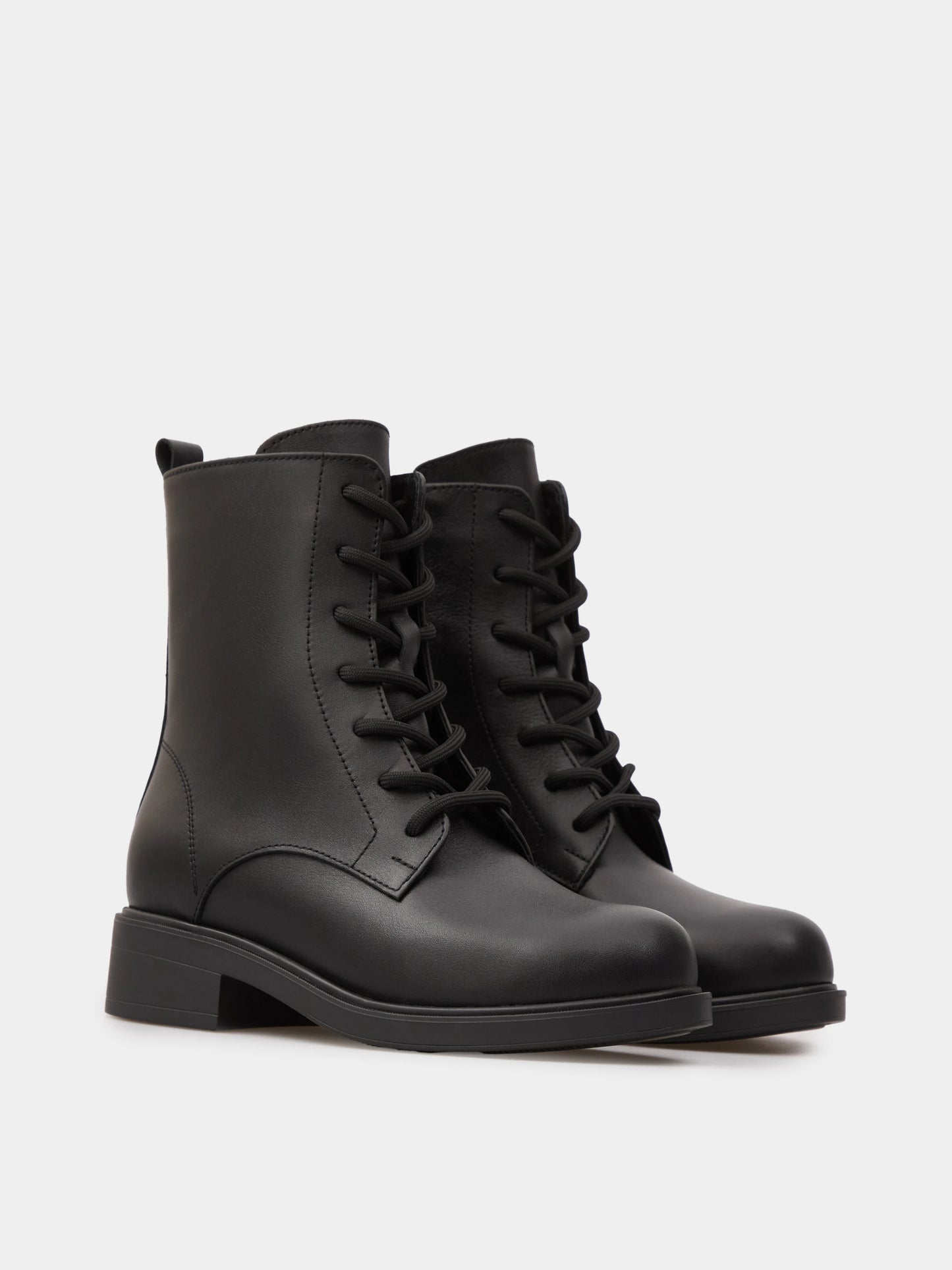 KIRA черевики чорні шкіряні на байці