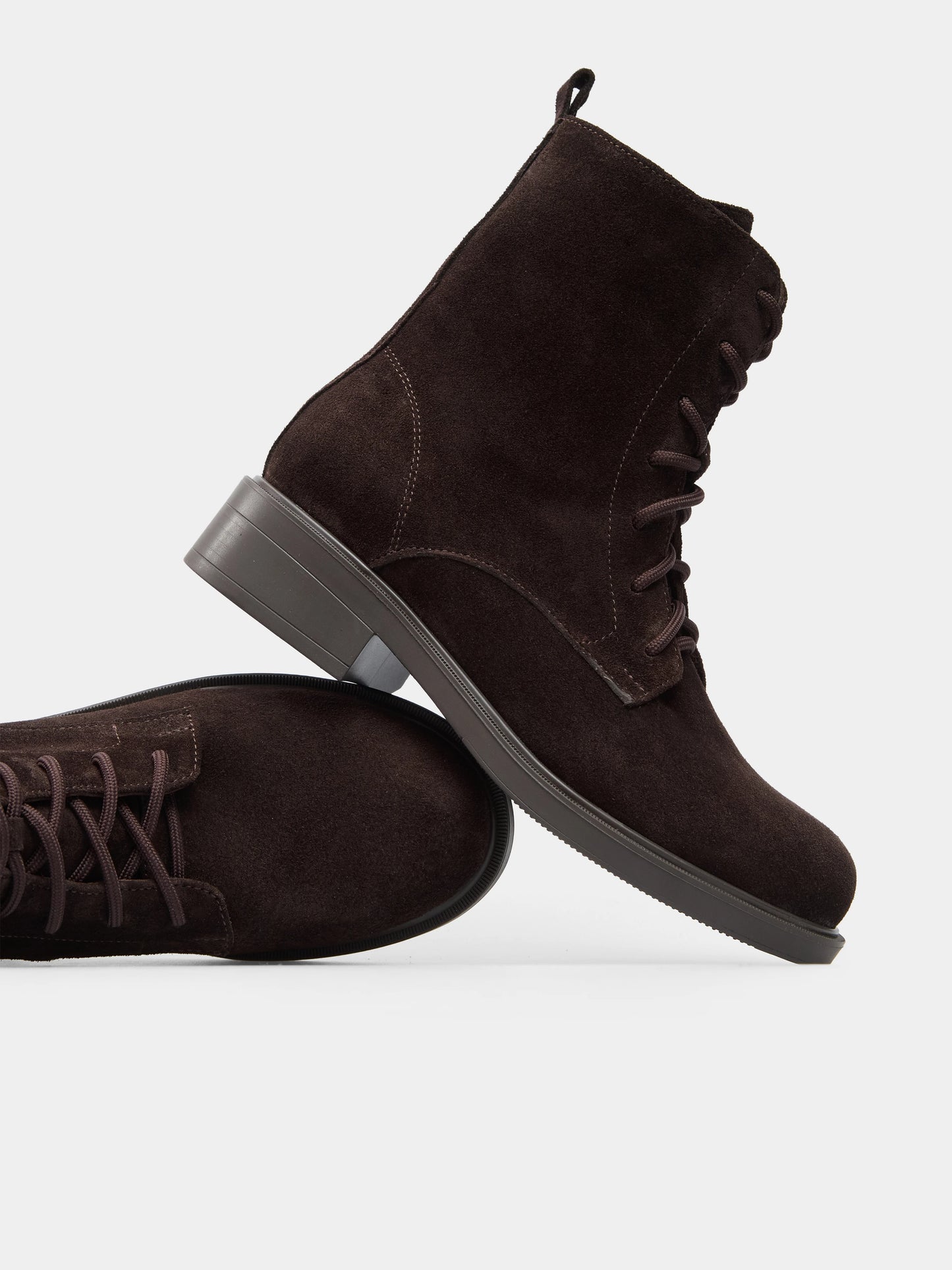 KIRA черевики шоколадні замшеві на байці