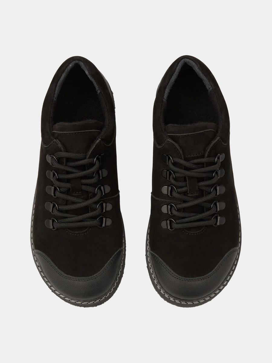 TIA напівчеревики анатомічної форми чорні нубукові на байці