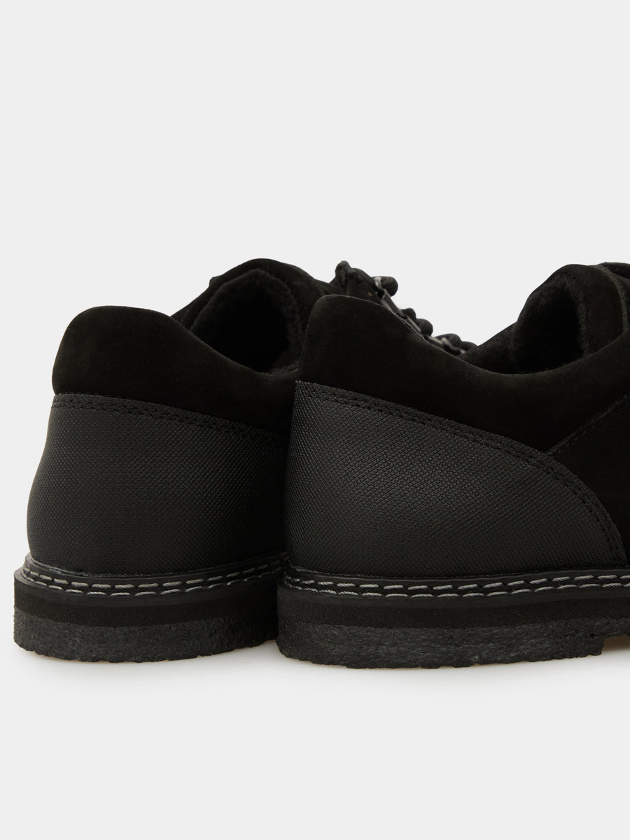 TIA напівчеревики анатомічної форми чорні нубукові на байці