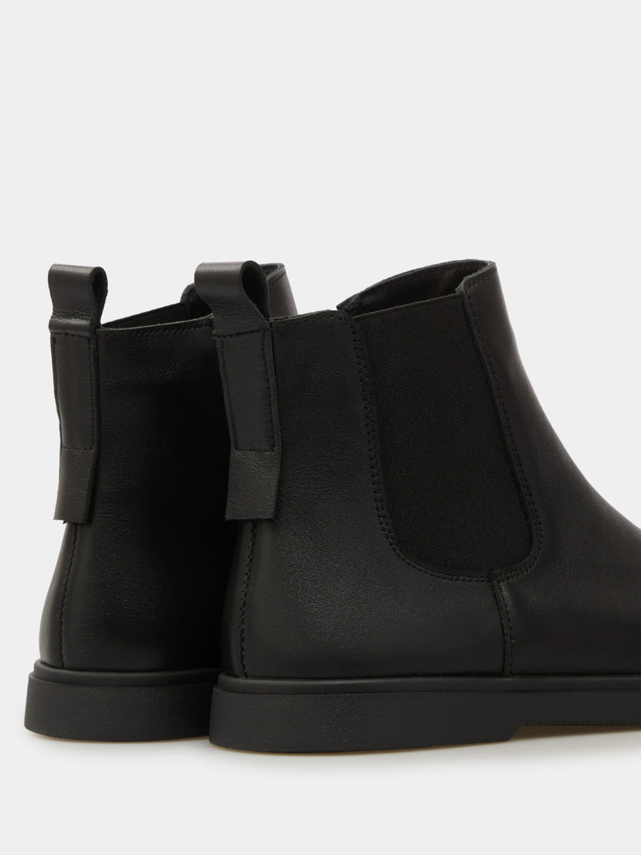 SEMPE черевики челсі анатомічної форми чорні шкіряні на байці