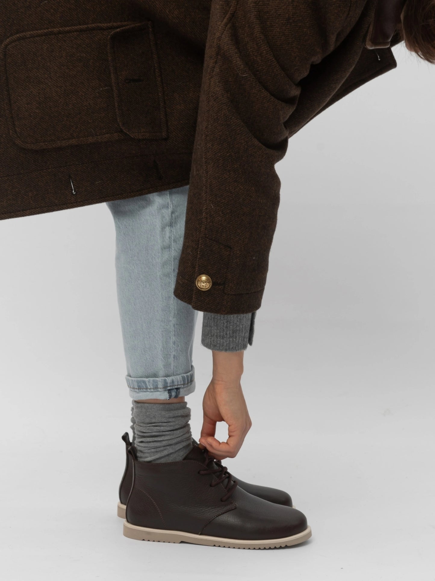 LEX черевики шоколадні шкіряні анатомічної форми