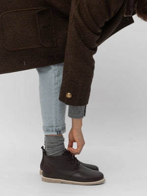 LEX черевики шоколадні шкіряні анатомічної форми