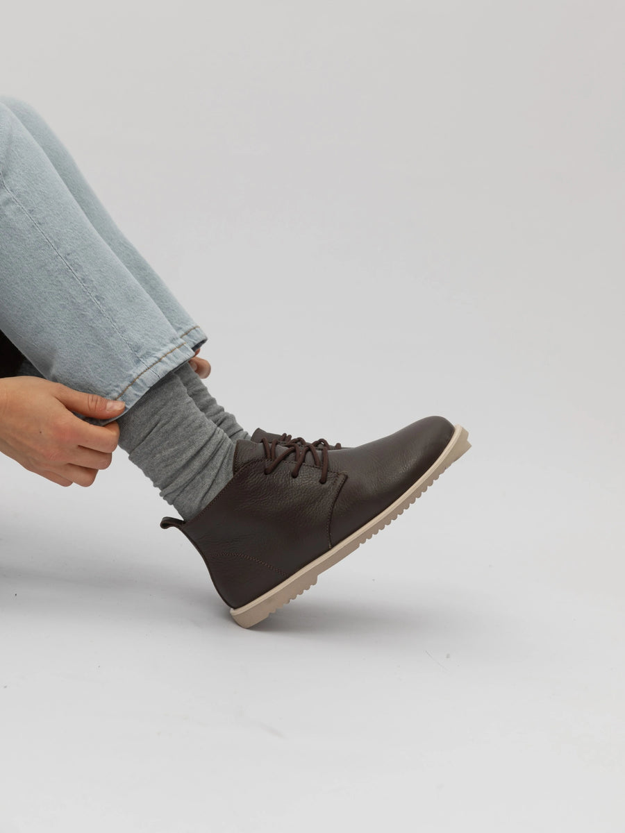 LEX черевики шоколадні шкіряні анатомічної форми