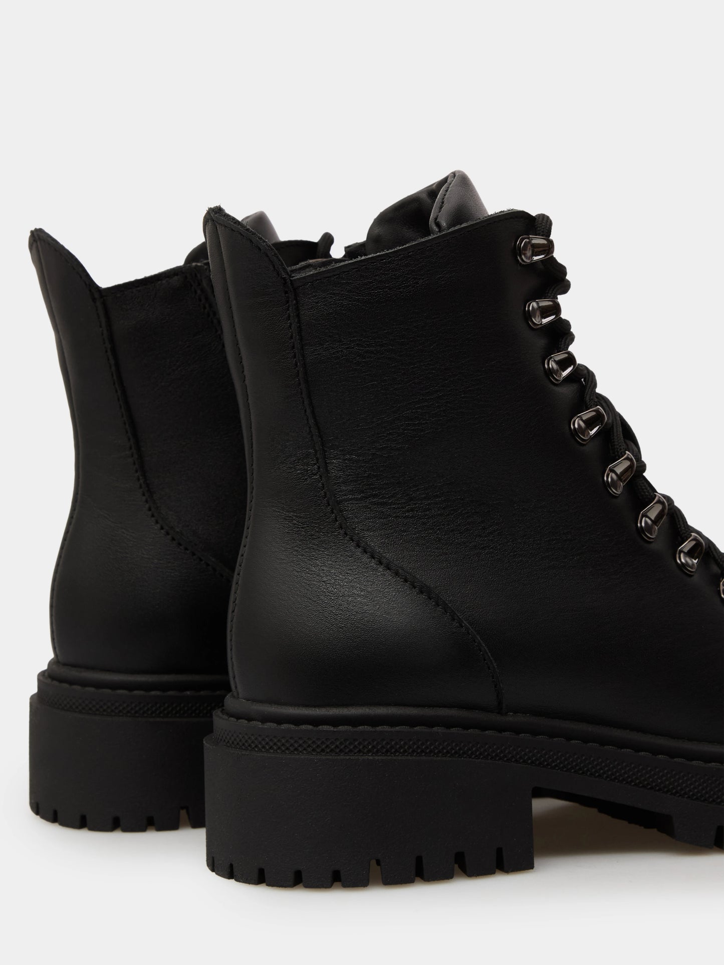 RAIN черевики чорні шкіряні на вовні