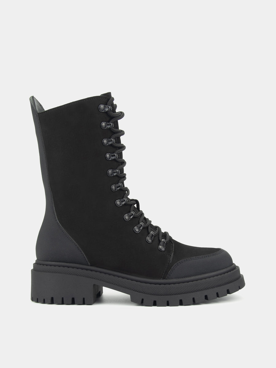 VICTORY черевики чорні нубукові на вовні