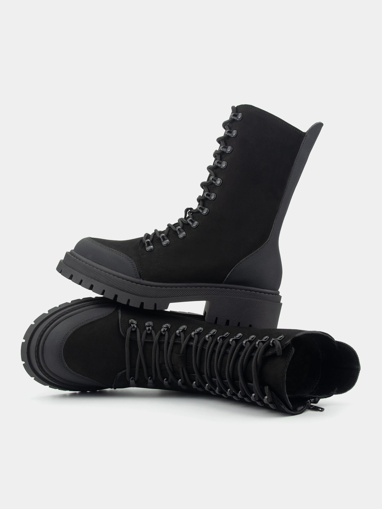 VICTORY черевики чорні нубукові на вовні