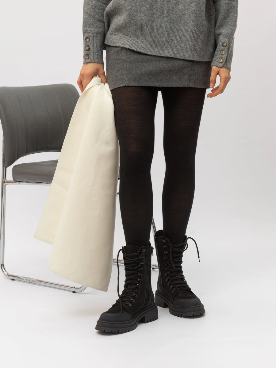 VICTORY черевики чорні нубукові на вовні