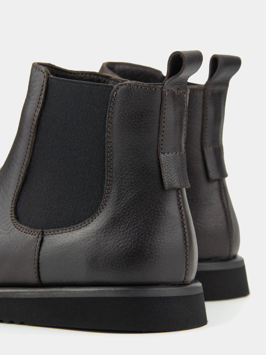 SEMPE черевики шоколадні шкіряні анатомічної форми