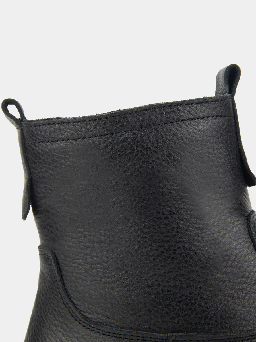 MERAN черевики чорні шкіряні анатомічної форми на вовні