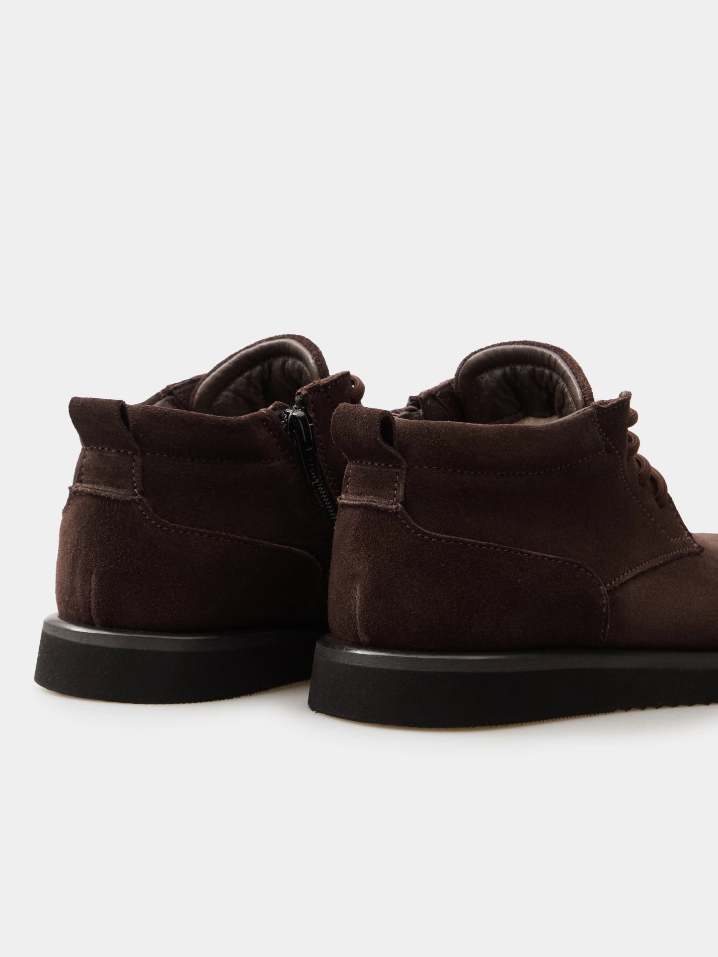 AMORE напівчеревики анатомічної форми шоколадні замшеві на вовні