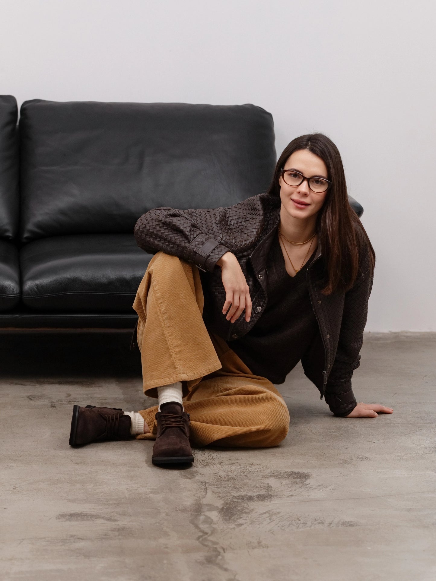 AMORE напівчеревики анатомічної форми шоколадні замшеві на вовні