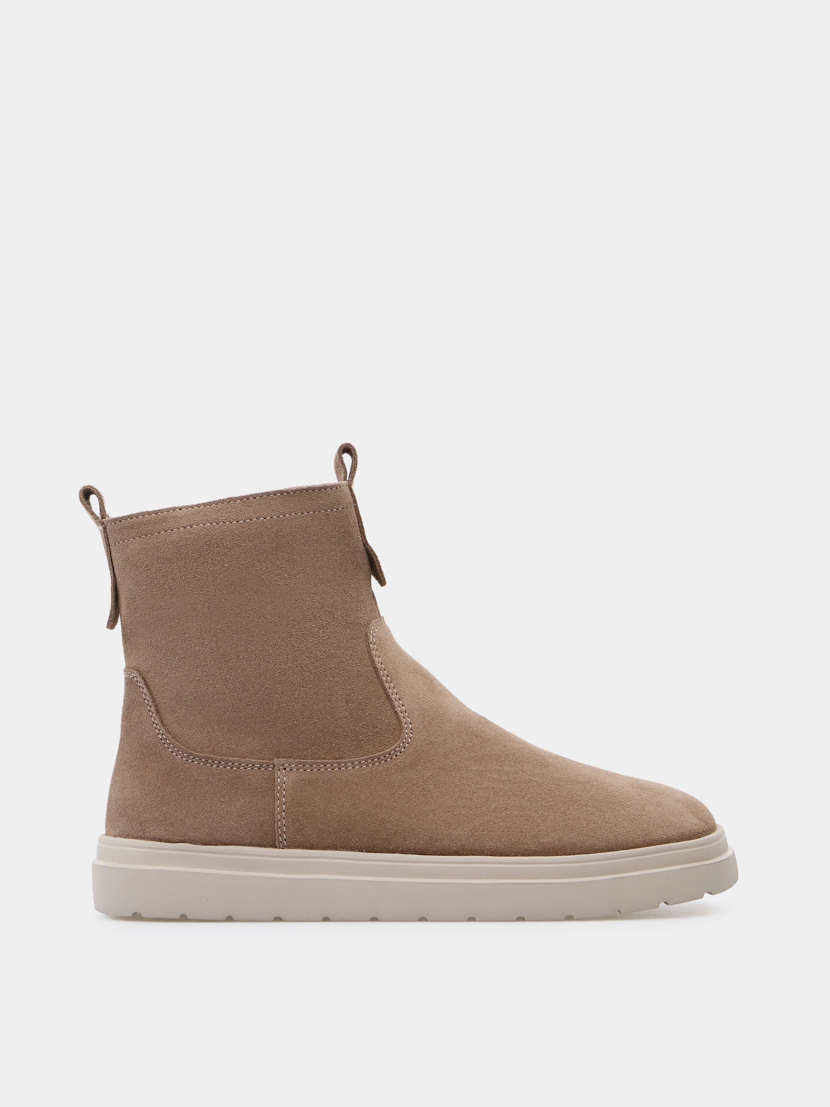 MERAN черевики анатомічної форми бежеві замшеві на вовні