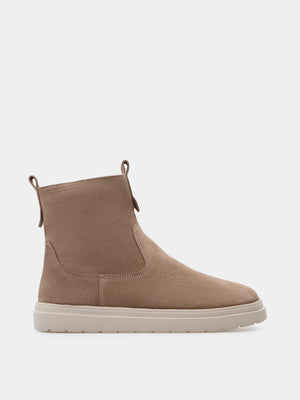 MERAN черевики анатомічної форми бежеві замшеві на вовні