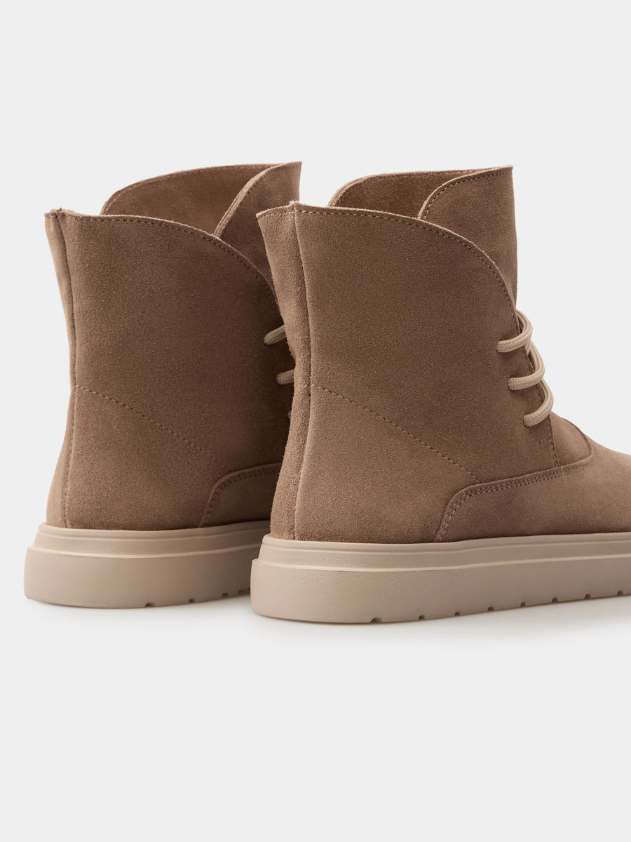 THEO черевики анатомічної форми бежеві замшеві на вовні