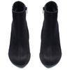 Ботинки черные из натурального нубука на устойчивом каблуке 6 см на байке 5202-1-N, 40, 26.5 см